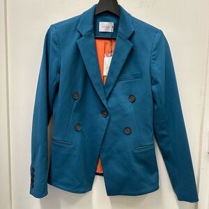 Argent Crossover Blazer in Deep Teal